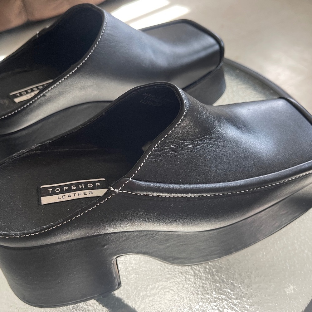 Topshop Square-Toe mules